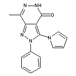 7-methyl-2-phenyl-3-(1H-pyrrol-1-yl)-2,5-dihydro-4H-pyrazolo[3,4-d]pyridazin-4-one