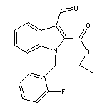 ethyl 1-(2-fluorobenzyl)-3-formyl-1H-indole-2-carboxylate