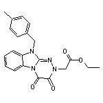 ethyl [10-(4-methylbenzyl)-3,4-dioxo-3,4-dihydro[1,2,4]triazino[4,3-a]benzimidazol-2(10H)-yl]acetate