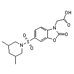 [6-[(3,5-dimethylpiperidin-1-yl)sulfonyl]-2-oxo-1,3-benzoxazol-3(2H)-yl]acetic acid