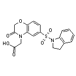 [6-(2,3-dihydro-1H-indol-1-ylsulfonyl)-3-oxo-2,3-dihydro-4H-1,4-benzoxazin-4-yl]acetic acid