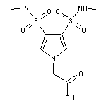 {3,4-bis[(methylamino)sulfonyl]-1H-pyrrol-1-yl}acetic acid