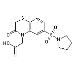 [3-oxo-6-(pyrrolidin-1-ylsulfonyl)-2,3-dihydro-4H-1,4-benzothiazin-4-yl]acetic acid