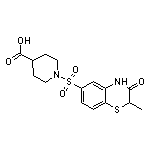 1-[(2-methyl-3-oxo-3,4-dihydro-2H-1,4-benzothiazin-6-yl)sulfonyl]piperidine-4-carboxylic acid