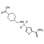 4-[({[5-(aminocarbonyl)thien-3-yl]sulfonyl}amino)methyl]cyclohexanecarboxylic acid