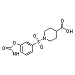 1-[(2-oxo-2,3-dihydro-1,3-benzoxazol-6-yl)sulfonyl]piperidine-4-carboxylic acid