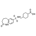 4-({[(2-oxo-2,3,4,5-tetrahydro-1H-1-benzazepin-7-yl)sulfonyl]amino}methyl)cyclohexanecarboxylic acid