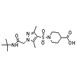 1-({1-[2-(tert-butylamino)-2-oxoethyl]-3,5-dimethyl-1H-pyrazol-4-yl}sulfonyl)piperidine-4-carboxylic acid