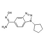 1-cyclopentyl-N’-hydroxy-1H-1,2,3-benzotriazole-5-carboximidamide