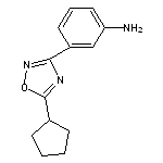 3-(5-cyclopentyl-1,2,4-oxadiazol-3-yl)aniline HCl