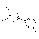 2-methyl-5-(5-methyl-1,2,4-oxadiazol-3-yl)thien-3-ylamine