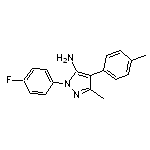 1-(4-fluorophenyl)-3-methyl-4-(4-methylphenyl)-1H-pyrazol-5-amine