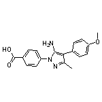 4-[5-amino-4-(4-methoxyphenyl)-3-methyl-1H-pyrazol-1-yl]benzoic acid