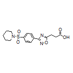 3-[3-[4-(1-Piperidylsulfonyl)phenyl]-1,2,4-oxadiazol-5-yl]propanoic Acid