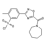 5-[5-(azepan-1-ylcarbonyl)-1,2,4-oxadiazol-3-yl]-2-methylbenzenesulfonyl chloride