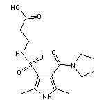 3-({[2,5-dimethyl-4-(pyrrolidin-1-ylcarbonyl)-1H-pyrrol-3-yl]sulfonyl}amino)propanoic acid