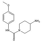 4-amino-N-(4-methoxyphenyl)piperidine-1-carboxamide HCl