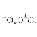 6-{4-[(4-methylpiperazin-1-yl)carbonyl]phenoxy}pyridin-3-amine