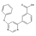 3-(6-phenoxypyrimidin-4-yl)benzoic acid