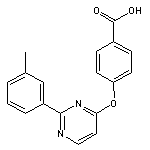 4-{[2-(3-methylphenyl)pyrimidin-4-yl]oxy}benzoic acid