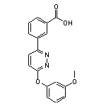 3-[6-(3-methoxyphenoxy)pyridazin-3-yl]benzoic acid