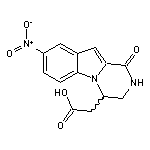 (8-nitro-1-oxo-1,2,3,4-tetrahydropyrazino[1,2-a]indol-4-yl)acetic acid