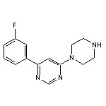 4-(3-fluorophenyl)-6-piperazin-1-ylpyrimidine