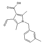 4-formyl-2,5-dimethyl-1-(3-methylbenzyl)-1H-pyrrole-3-carboxylic acid