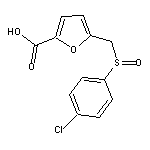 5-{[(4-chlorophenyl)sulfinyl]methyl}-2-furoic acid