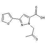 3-(2-furyl)-1-(2-oxopropyl)-1H-pyrazole-5-carboxylic acid