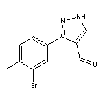 3-(3-bromo-4-methylphenyl)-1H-pyrazole-4-carbaldehyde