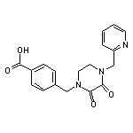 4-{[2,3-dioxo-4-(pyridin-2-ylmethyl)piperazin-1-yl]methyl}benzoic acid