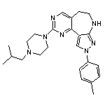 2-(4-isobutylpiperazin-1-yl)-9-(4-methylphenyl)-5,6,7,9-tetrahydropyrazolo[3,4-b]pyrimido[4,5-d]azepine