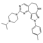 2-(4-isopropylpiperazin-1-yl)-9-(4-methylphenyl)-5,6,7,9-tetrahydropyrazolo[3,4-b]pyrimido[4,5-d]azepine