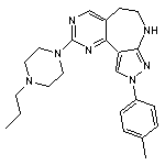 9-(4-methylphenyl)-2-(4-propylpiperazin-1-yl)-5,6,7,9-tetrahydropyrazolo[3,4-b]pyrimido[4,5-d]azepine