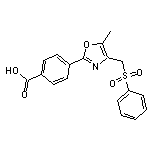 4-{5-methyl-4-[(phenylsulfonyl)methyl]-1,3-oxazol-2-yl}benzoic acid