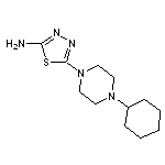 5-(4-cyclohexylpiperazin-1-yl)-1,3,4-thiadiazol-2-amine