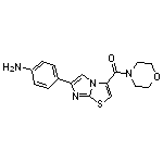 4-[3-(morpholin-4-ylcarbonyl)imidazo[2,1-b][1,3]thiazol-6-yl]aniline