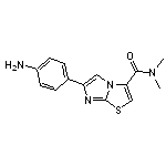 6-(4-aminophenyl)-N,N-dimethylimidazo[2,1-b][1,3]thiazole-3-carboxamide