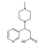 3-(4-methylpiperazin-1-yl)-3-pyridin-3-ylpropanoic acid