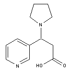 3-pyridin-3-yl-3-pyrrolidin-1-ylpropanoic acid