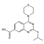 2-(isopropylthio)-4-morpholin-4-ylquinazoline-7-carboxylic acid