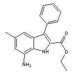 ethyl 7-amino-5-methyl-3-phenyl-1H-indole-2-carboxylate