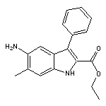 ethyl 5-amino-6-methyl-3-phenyl-1H-indole-2-carboxylate