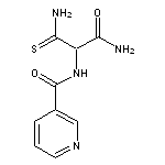 N-[2-amino-1-(aminocarbonothioyl)-2-oxoethyl]nicotinamide