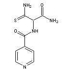 N-[2-amino-1-(aminocarbonothioyl)-2-oxoethyl]isonicotinamide