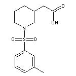 {1-[(3-methylphenyl)sulfonyl]piperidin-3-yl}acetic acid