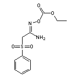 (1Z)-N’-[(ethoxycarbonyl)oxy]-2-(phenylsulfonyl)ethanimidamide