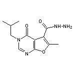 3-isobutyl-6-methyl-4-oxo-3,4-dihydrofuro[2,3-d]pyrimidine-5-carbohydrazide