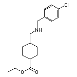 ethyl 4-{[(4-chlorobenzyl)amino]methyl}cyclohexanecarboxylate hydrochloride HCl